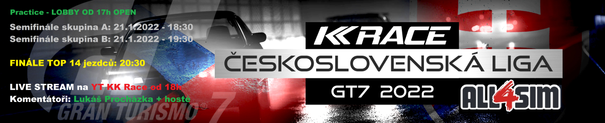 KK RACE - Československá liga GT7 2022